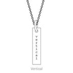 Engravable Diamond-Shaped Necklace or Pendant