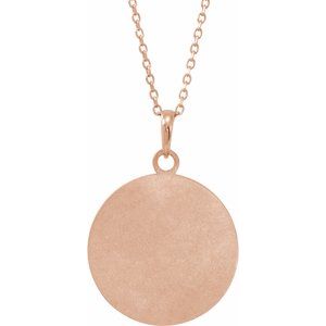 Live, Love, or Hope Disc Necklace or Pendant