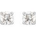 Round 4-Prong Stud Earrings