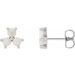 Three-Stone Cabochon Earrings