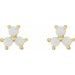 Three-Stone Cabochon Earrings