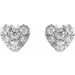 Cluster Heart Earrings