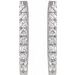 Accented U-Hoop Earrings