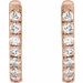 Accented U-Hoop Earrings