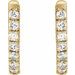 Accented U-Hoop Earrings