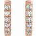 Accented U-Hoop Earrings