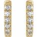 Accented U-Hoop Earrings