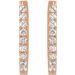 Accented U-Hoop Earrings