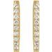 Accented U-Hoop Earrings