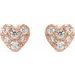 Cluster Heart Earrings