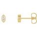 Marquise Bezel-Set Stud Earrings