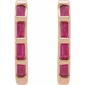 Baguette Huggie Earrings