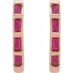 Baguette Huggie Earrings