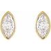 Marquise Bezel-Set Stud Earrings