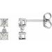 Lab-Grown Diamond Two-Stone Earrings