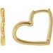 Hinged Heart Huggie Earrings