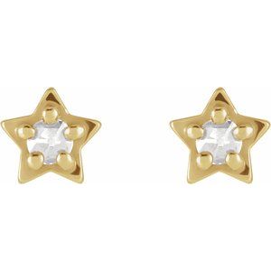 Star Cabochon Earrings