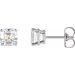 Asscher 4-Prong Stud Earrings