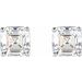 Asscher 4-Prong Stud Earrings