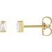 Tapered Baguette Channel-Set Stud Earrings