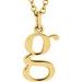 Lowercase Initial Necklace or Charm/Pendant