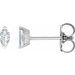 Solitaire V-Prong Stud Earrings
