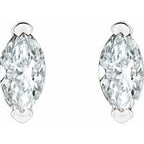 Solitaire V-Prong Stud Earrings