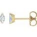 Solitaire V-Prong Stud Earrings