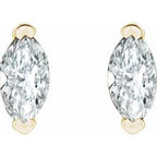 Solitaire V-Prong Stud Earrings