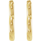 Hinged Heart Huggie Earrings