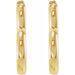 Hinged Heart Huggie Earrings