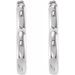Hinged Heart Huggie Earrings