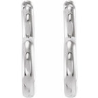 Hinged Heart Huggie Earrings