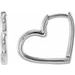Hinged Heart Huggie Earrings