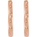 Hinged Heart Huggie Earrings