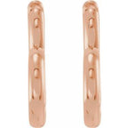 Hinged Heart Huggie Earrings