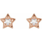 Star Cabochon Earrings