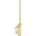 French-Set Halo-Style Necklace or Center