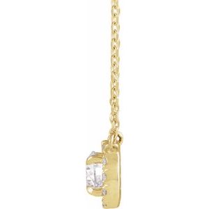 French-Set Halo-Style Necklace or Center