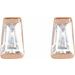 Tapered Baguette Channel-Set Stud Earrings