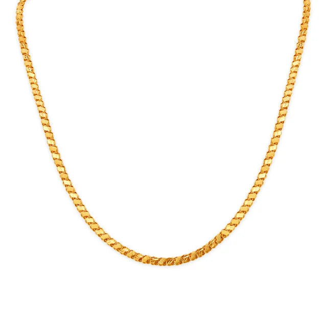 Sleek Gold S Chain for Men image 0