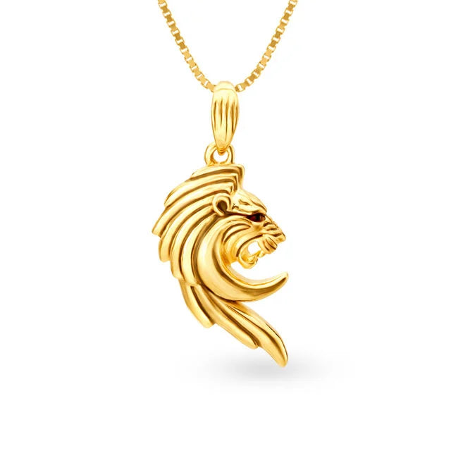 Flamboyant Lion Pendant for Men image 0