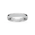 Adam 1/5 ctw Round LGD 4.80mm Channel Wedding Band - 14K White Gold