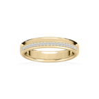 Adam 1/5 ctw Round LGD 4.80mm Channel Wedding Band - 14K Yellow Gold