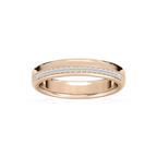 Adam 1/5 ctw Round LGD 4.80mm Channel Wedding Band - 14K Rose Gold