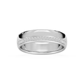 Adam 1/5 ctw Round LGD 6.25mm Channel Wedding Band - 14K White Gold