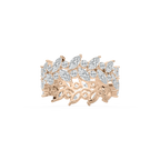 Ida 3 ¼ ctw Marquise and Round LGD Alternating Eternity Band - 14K Rose Gold