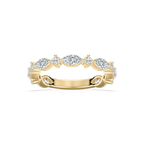 Lyla 1 ⅙ ctw Marquise and Round LGD Shared Prong Wedding Band