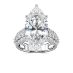 Amanda 11 ¼ ctw Marquise LGD Triple Row Side Stone Engagement Ring - Signature Collection