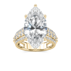 Amanda 11 ¼ ctw Marquise LGD Triple Row Side Stone Engagement Ring - Signature Collection